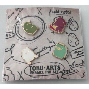 Toku Arts Potato Cryptids Mini Enamel Pin Set Of 4 Pins